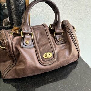 Chloe Brown Leather Satchel